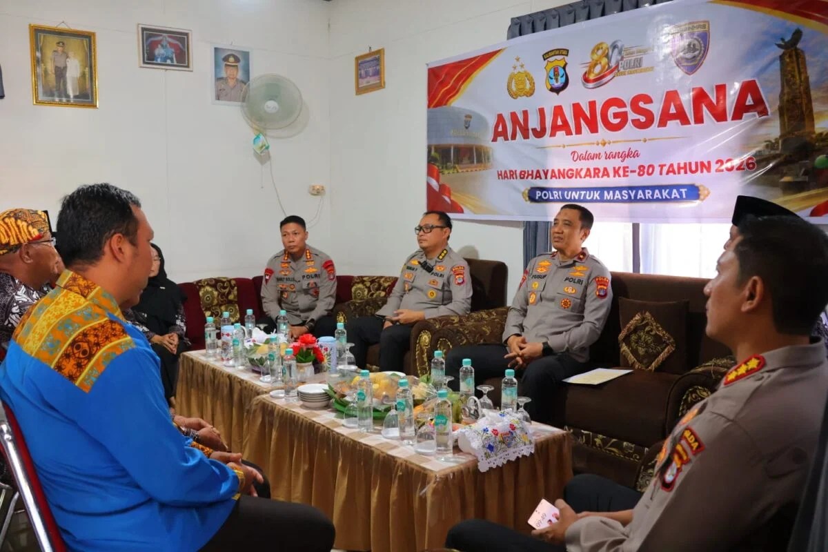 Wakapolda Kaltara Brigjen Yusuf Anjangsana ke Warakawuri di Tanjung Selor Jelang Hari Bhayangkara ke-80