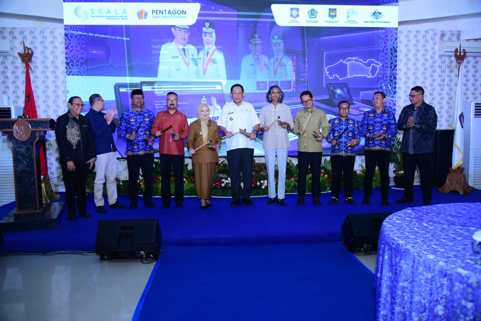 Gubernur Gorontalo Gusnar Ismail Luncurkan Aplikasi Open Data 