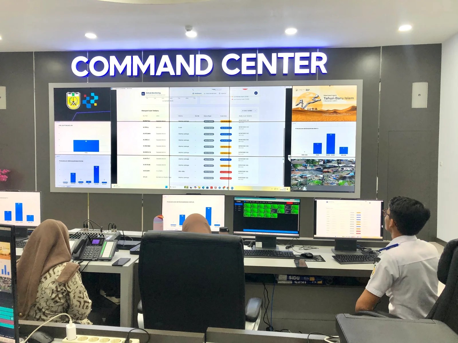 Banda Aceh Satukan CCTV Dishub, Satpol PP, dan Pemantau Banjir dalam Satu Command Center