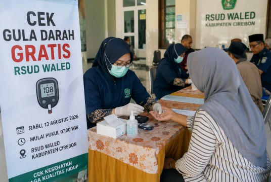 Cek Gula Darah Gratis di RSUD Waled Cirebon Digelar 13 Agustus, Mulai Pukul 07.00 WIB