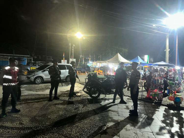 Patroli Malam Polres Seluma di 5 Titik Rawan Tais, Petugas Fokus Cegah 3C dan Balap Liar