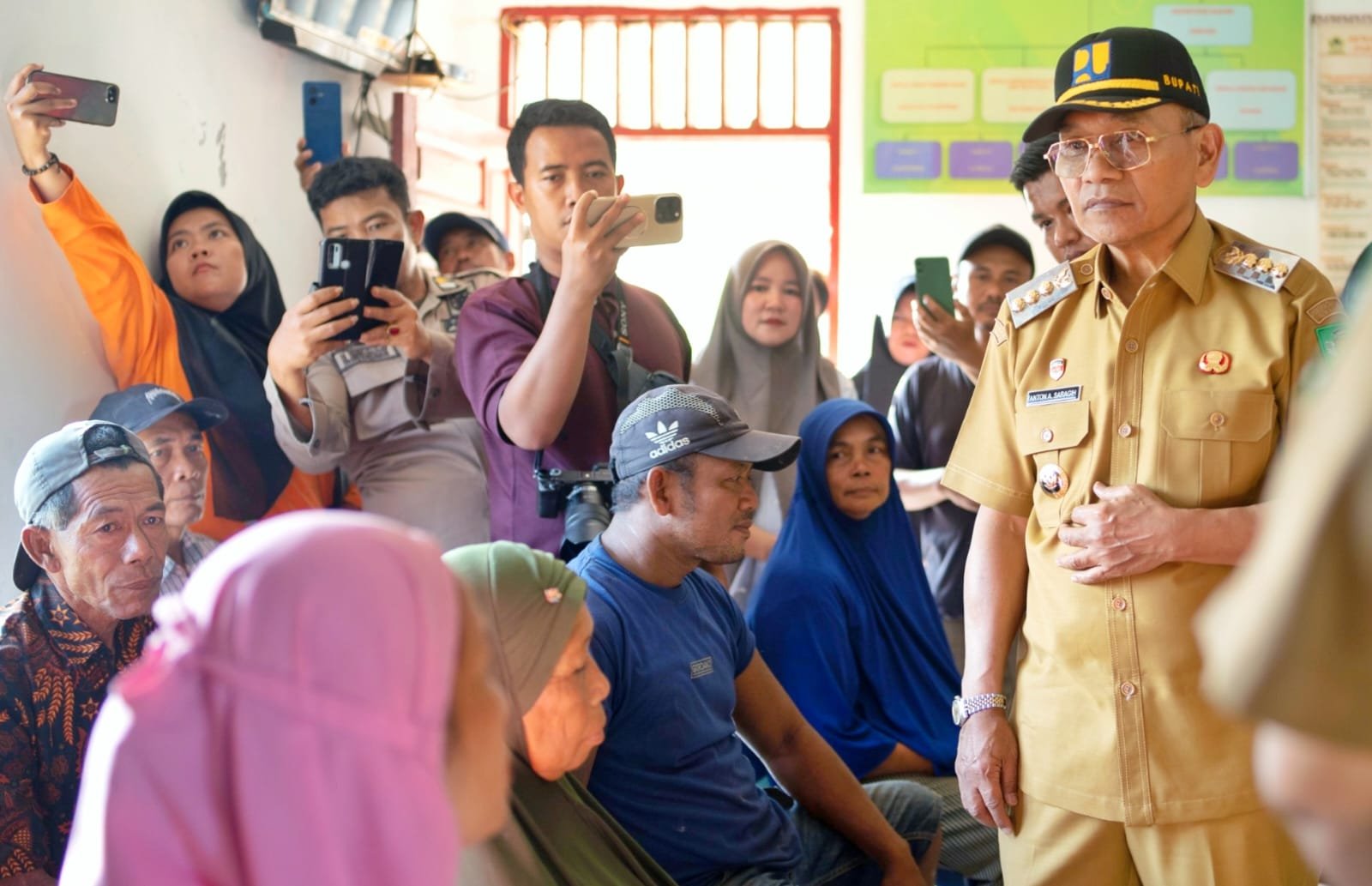 Bupati Simalungun Anton Saragih Turun ke Pematang Bandar, 161 Rumah Rusak Akibat Puting Beliung