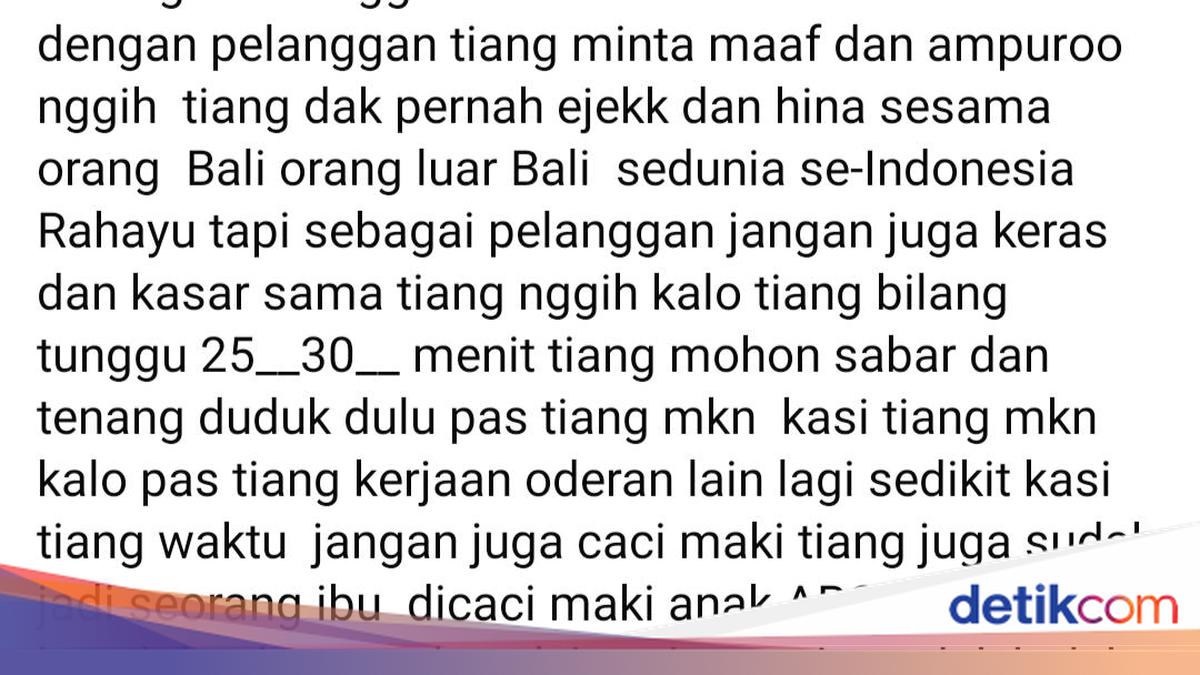 Penjahit di Badung Minta Maaf Usai Viral Cekcok dengan Pelanggan dan Ucapan Bernada SARA