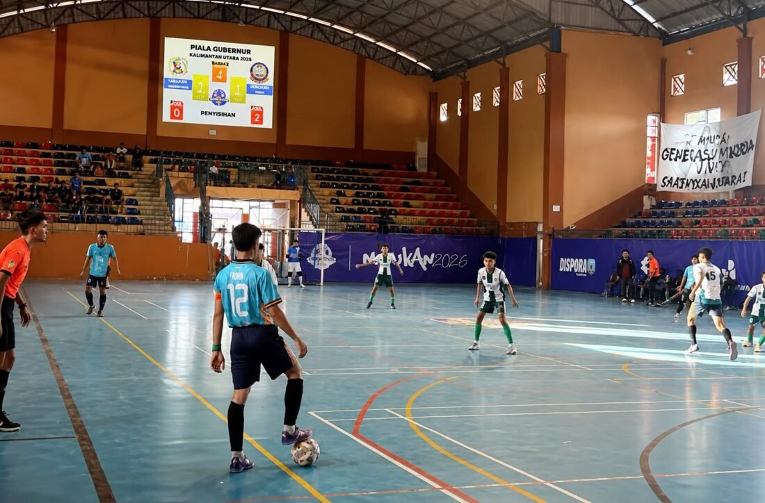40 Tim SMA/SMK Berebut Piala Gubernur Futsal Kaltara 2026, Babak 16 Besar Dimulai dengan Sistem Gugur