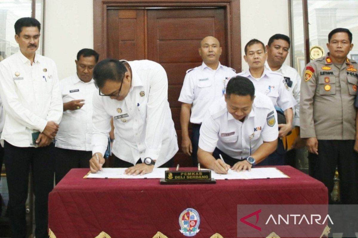 Penataan Kawasan Eks Stasiun Deli Tua Disepakati KAI dan Pemkab Deli Serdang, Volume Penumpang Naik 9 Persen