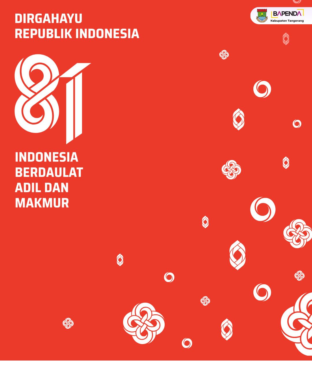 BAPENDA Kabupaten Tangerang Gelar Peringatan HUT ke-81 RI, Ajak ASN Perkuat Pelayanan Publik