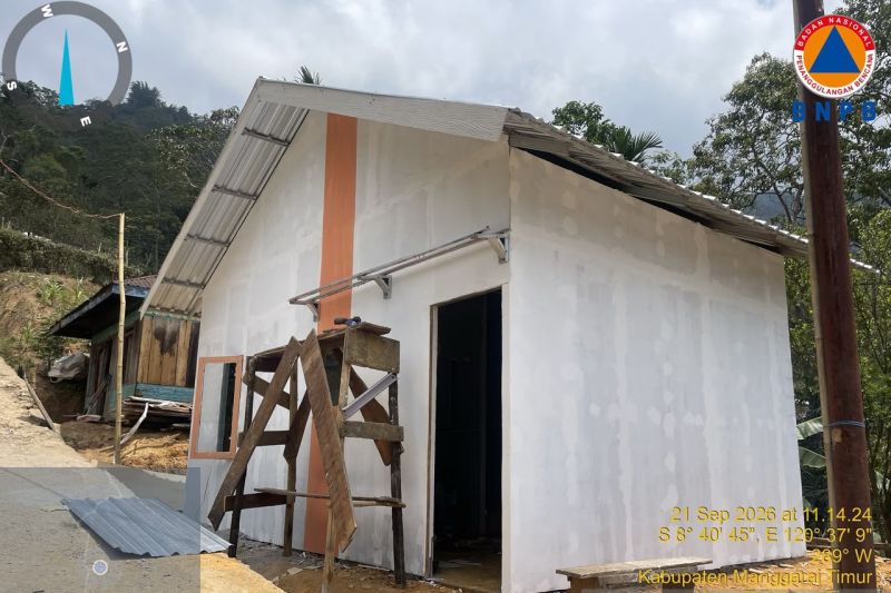 BNPB Bangun Huntara Penyintas Gempa NTT Bertahap, Manggarai Timur Targetkan 1.305 Unit