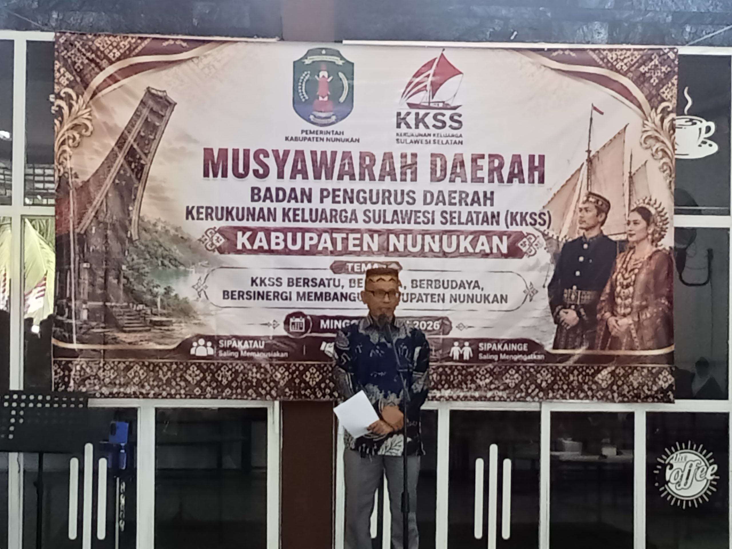 Musda VI KKSS Nunukan Dibuka Kesbangpol, Pemkab Ajak Warga Sulsel Perkuat Persatuan dan Sinergi Pembangunan Daerah