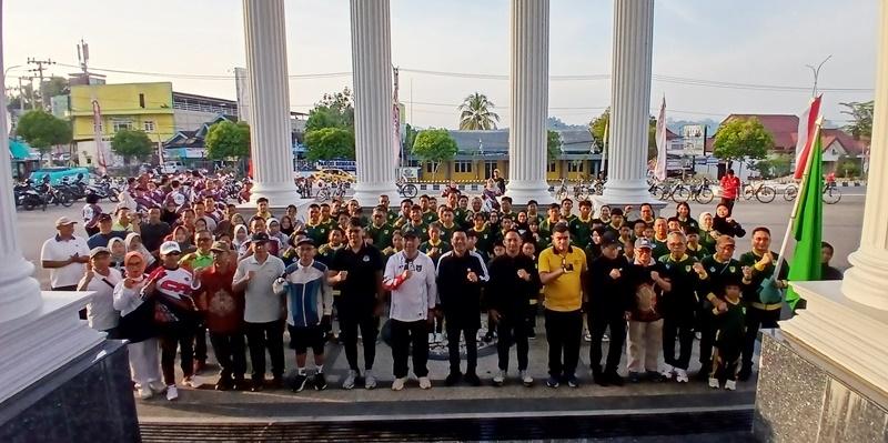 Bupati Barito Utara Shalahuddin Resmi Lepas Kontingen O2SN 2026, Targetkan Medali di Tingkat Kalteng