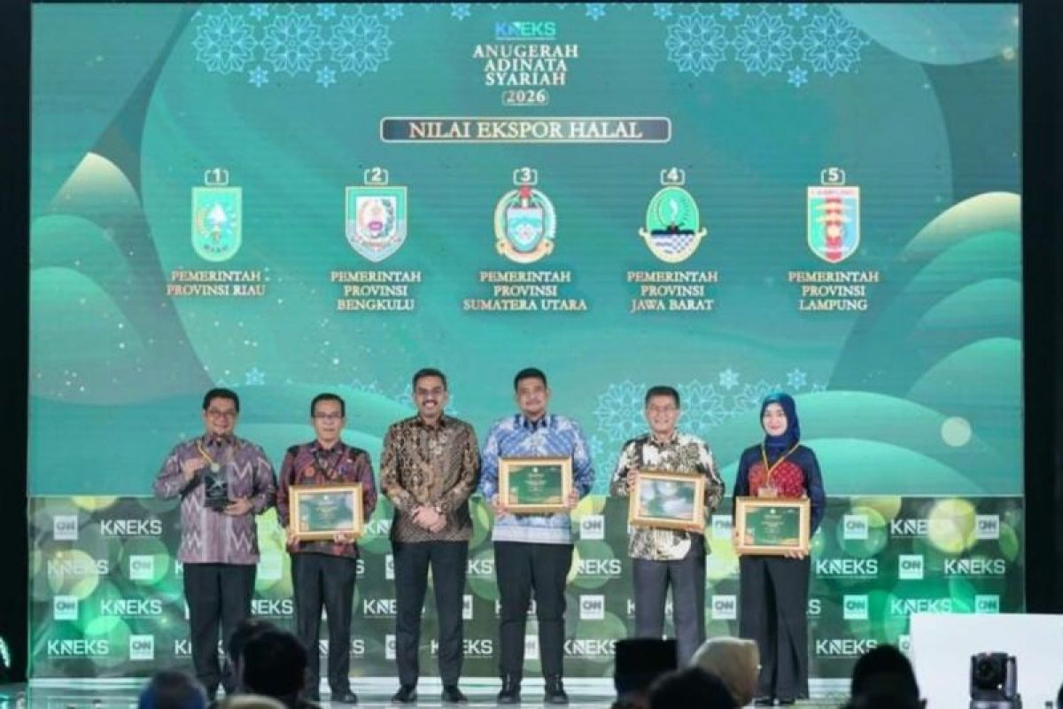 Pemprov Bengkulu Raih Dua Penghargaan Adinata Syariah 2026, Fokus Perkuat Produk Halal UMKM