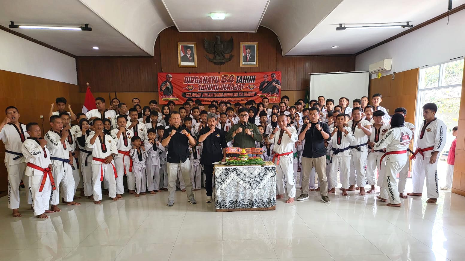 Atlet Tarung Derajat Sukabumi Jalani Ujian Kenaikan Tingkat, Disiapkan untuk Porda Jabar 2026