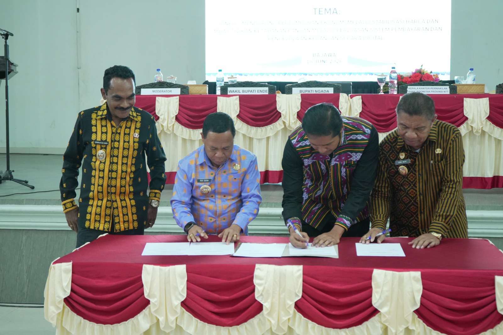 BI dan Tiga Pemda Flores Bagian Tengah Sepakat Perkuat Sinergi Kendalikan Inflasi dan Percepat Digitalisasi Daerah