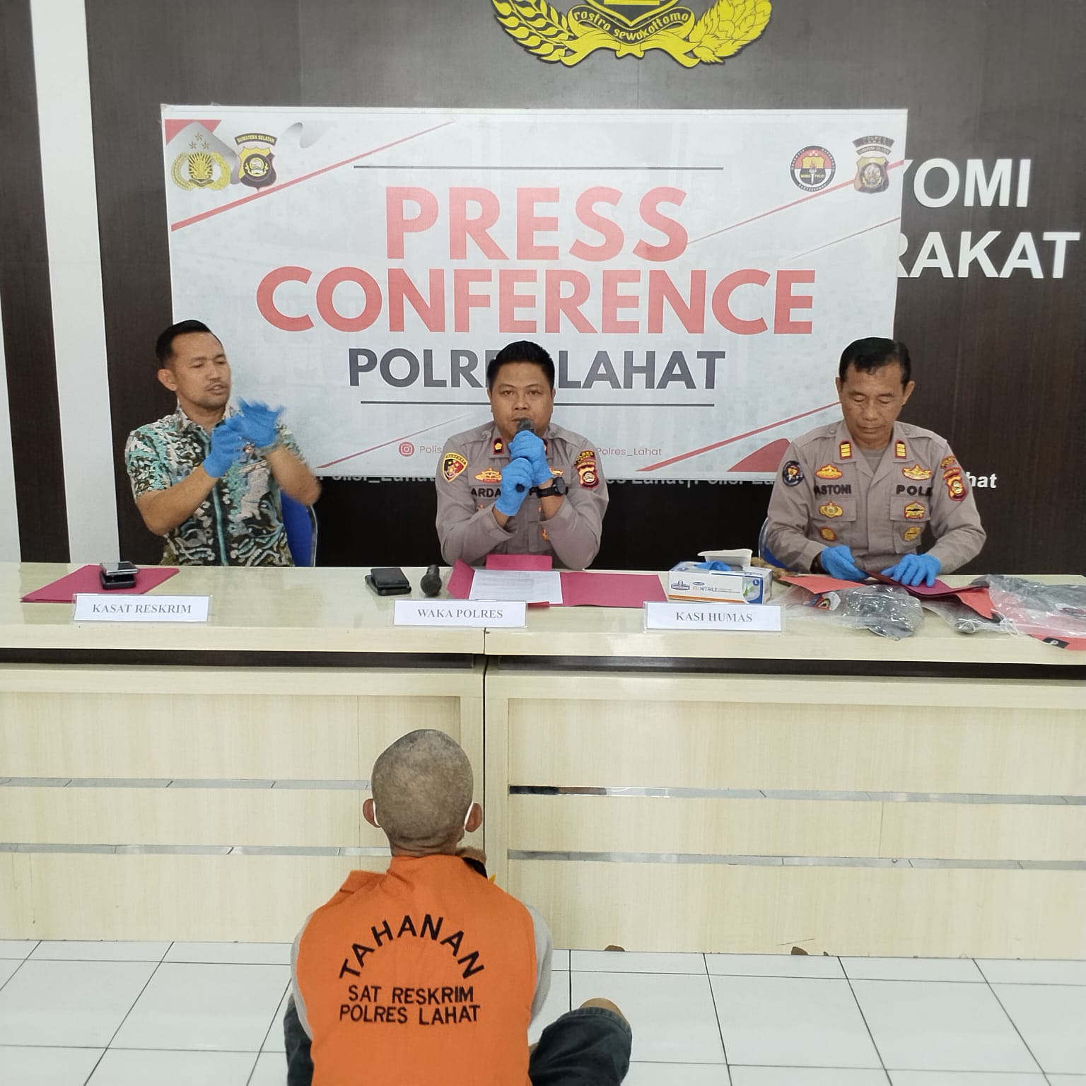 Polres Lahat Tangkap Warga Tanjung Tebat Pembakar Lahan untuk Tanam Kopi, Luas Kebakaran Setengah Hektare