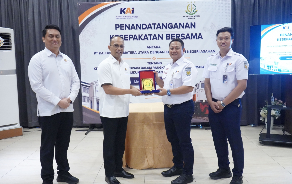 KAI Divre I Sumut Gandeng Kejari Asahan Tangani Sengketa Hukum, Stasiun Kisaran Layani 338 Ribu Penumpang