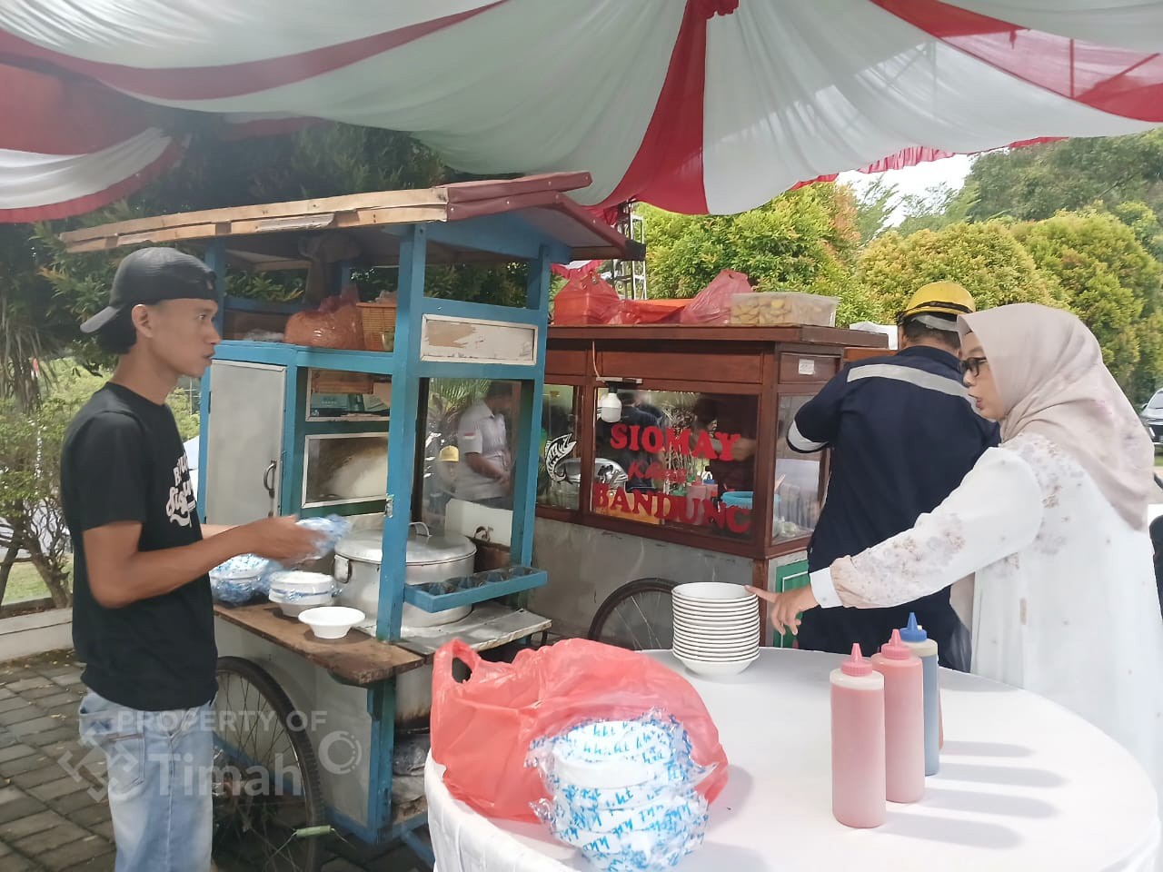 PT Timah Tbk Fasilitasi UMKM Bangka Barat Berjualan Gratis di Mentok