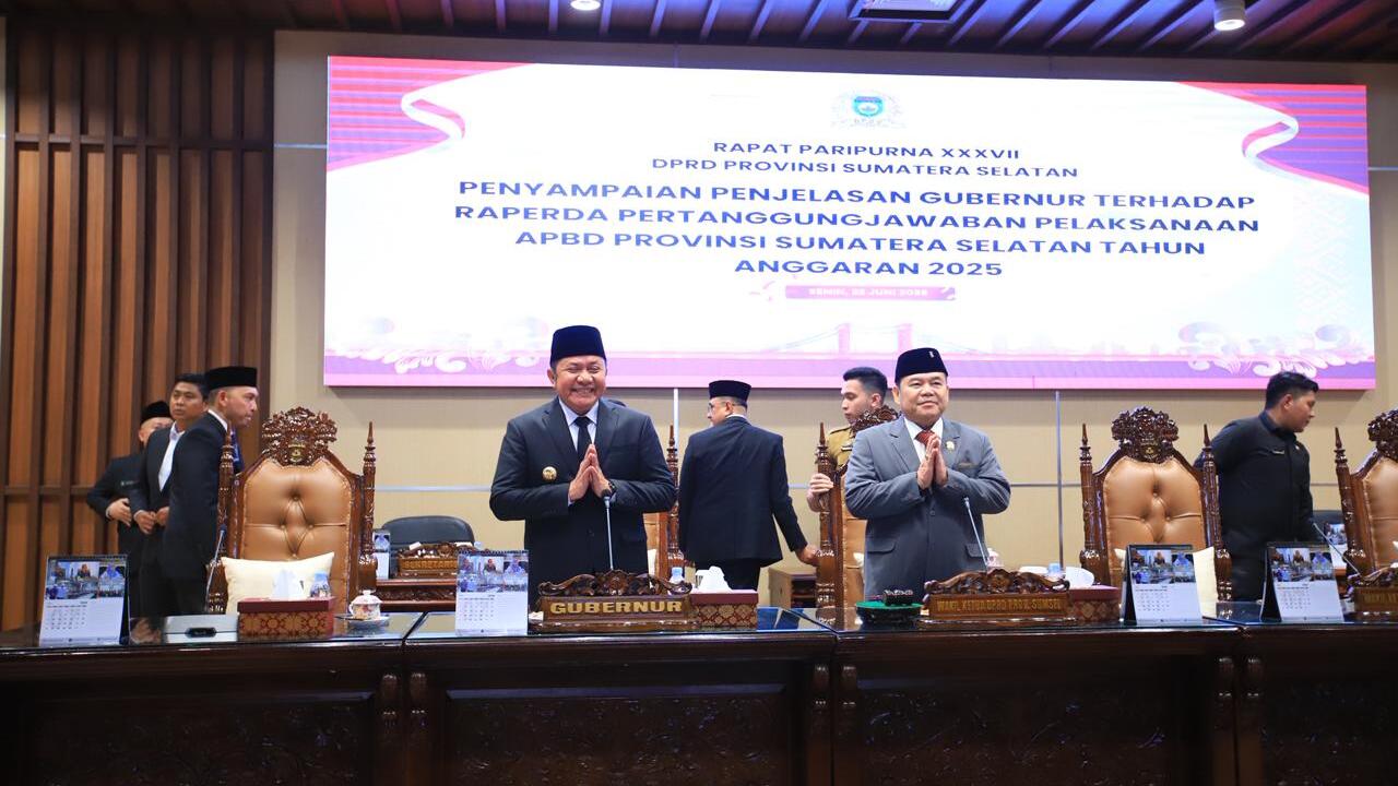 Pemprov Sumsel Kembali Raih Opini WTP ke-12 Kali Berturut-turut, Realisasi Pendapatan 2025 Capai Rp 10,06 Triliun