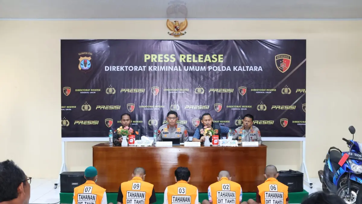 Polda Kaltara Bekuk 46 Tersangka Curat, Curas, dan Curanmor Sepanjang 2025, Rata-rata Incar Motor Parkir