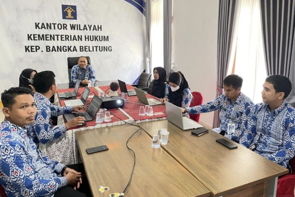 Kanwil Kemenkum Babel Validasi Sanggahan IRH 2026 Bersama 7 Pemda, Dorong Tata Kelola Regulasi Daerah