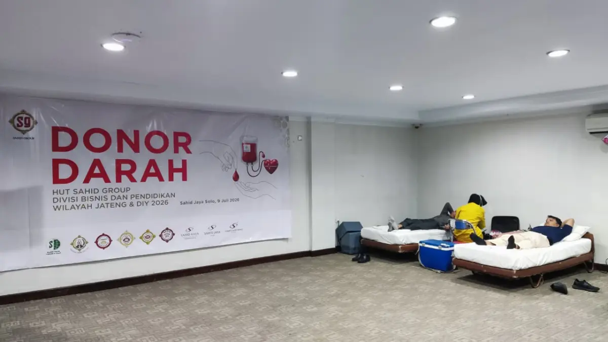 Sahid Group Gandeng PMI Surakarta Targetkan 61 Kantong Darah di HUT ke-64, Usai Salurkan 500 Paket Sembako di Klaten