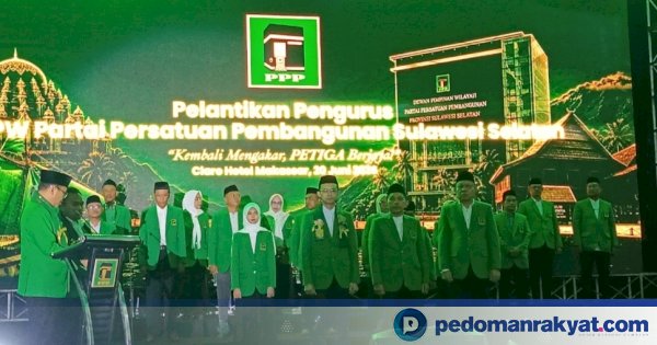 Ilham Ari Fauzi Resmi Dilantik Jadi Ketua PPP Sulsel, Targetkan 24 Kursi DPR RI pada Pemilu 2029