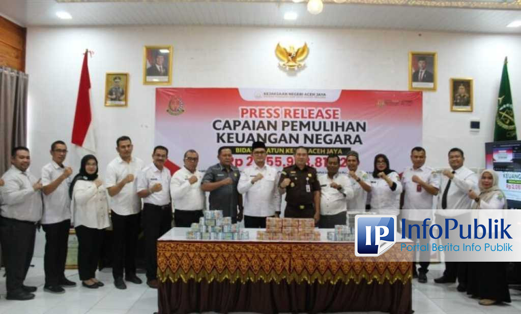 Kejari Aceh Jaya Kembalikan Rp2,05 Miliar ke Kas Daerah, Hasil Pendampingan Hukum Bidang Datun