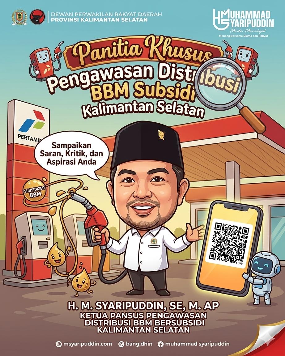 DPRD Kalsel Ajak Warga Awasi Distribusi BBM Subsidi Lewat Formulir Pengaduan Online, Ini Link dan Tautannya
