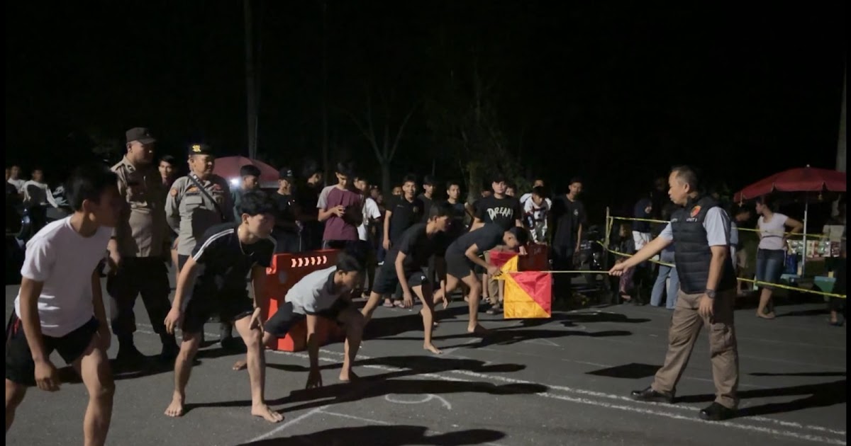 Polsek Sekernan Muaro Jambi Gelar Lomba Lari 50 Meter demi Jauhkan Remaja dari Balap Liar, 24 Peserta Ikut Serta
