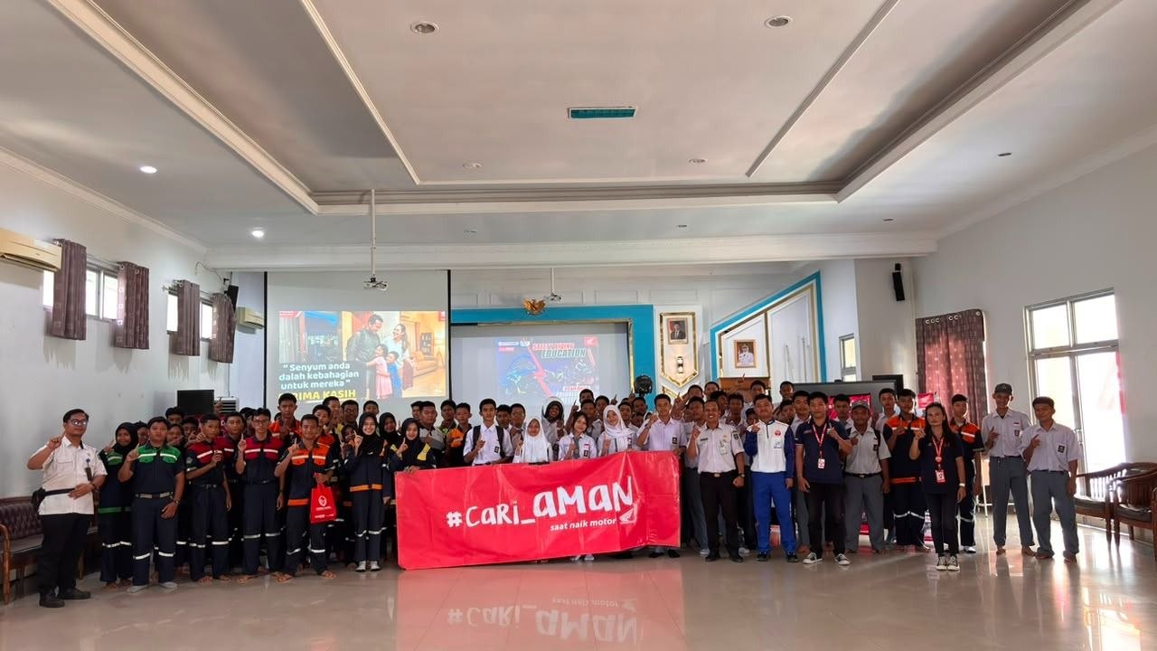 Honda Babel Edukasi Safety Riding di SMKN 2 Pangkalpinang, Pelajar Diajak Terapkan Keselamatan Berkendara Sehari-hari