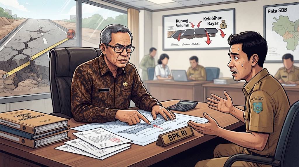 BPK Temukan Kelebihan Pembayaran Proyek di Seram Bagian Barat Rp 20,51 Juta, Ada Potensi Rp 97,80 Juta Lainnya