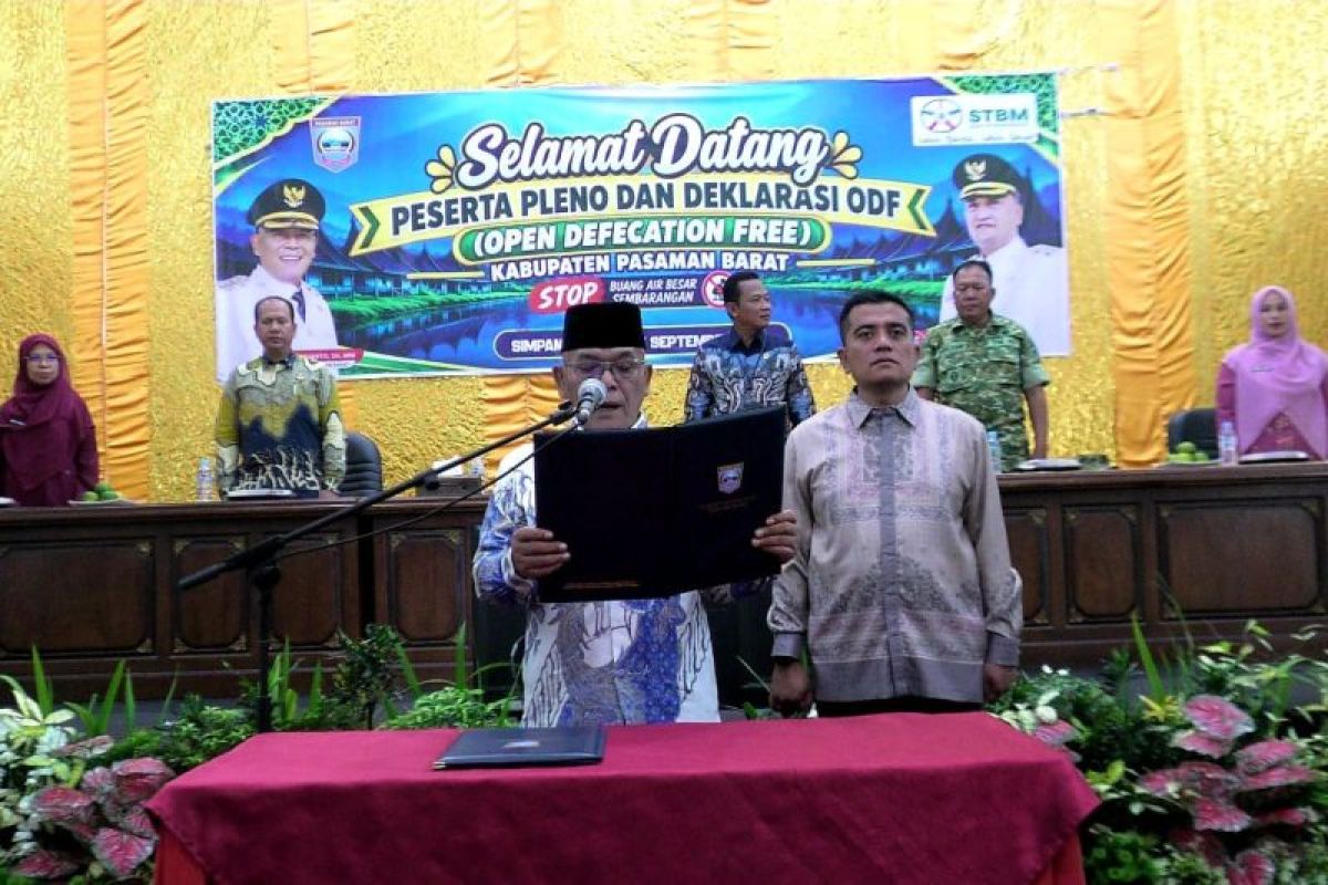 Pemkab Pasaman Barat Deklarasikan 90 Nagari Bebas Buang Air Besar Sembarangan