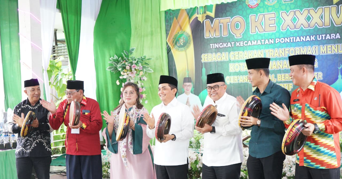 Wakil Wali Kota Pontianak Buka MTQ ke-34 di Pontianak Utara, Target Juara Umum di Tingkat Provinsi