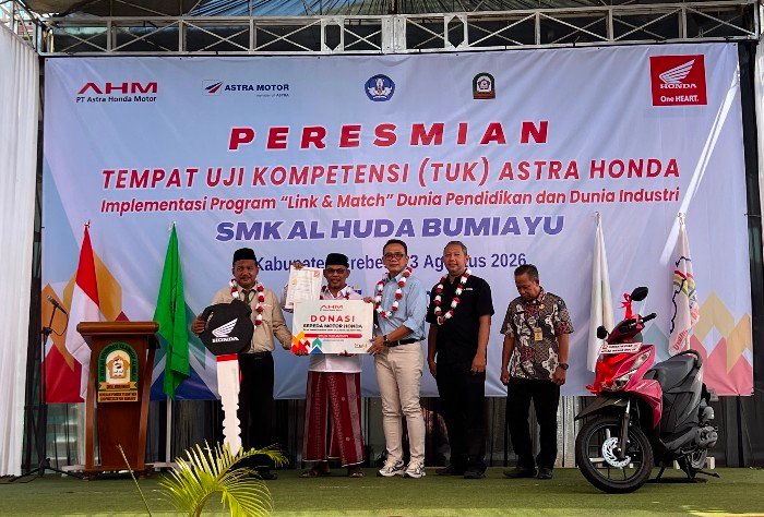Astra Motor Jateng Resmikan TUK ke-10 di SMK Al Huda Bumiayu Brebes, Target Naik Kelas Jadi AHASS TEFA