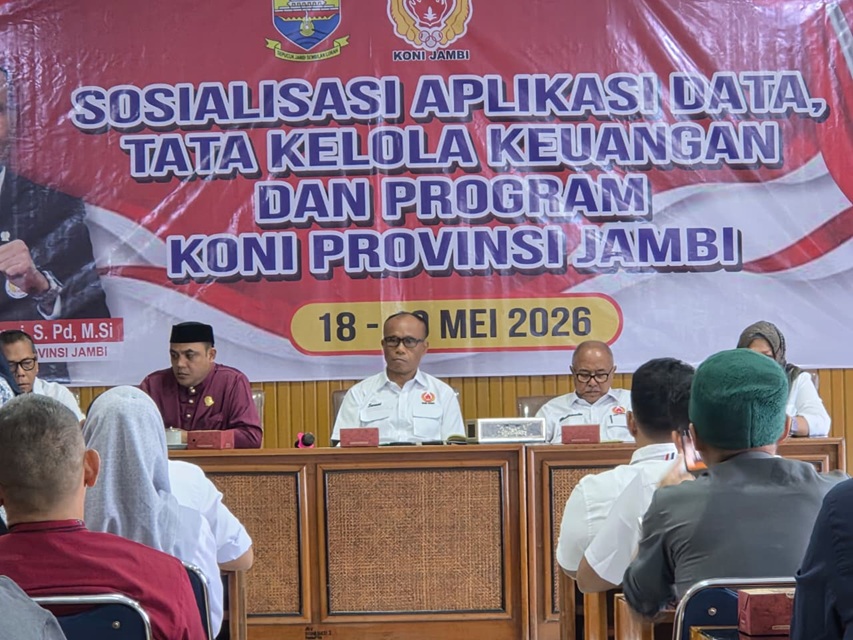 KONI Jambi Digitalisasi Data Atlet, Ketum Mat Sanusi Peringatkan Pengelolaan Dana Hibah Cabor Harus Transparan