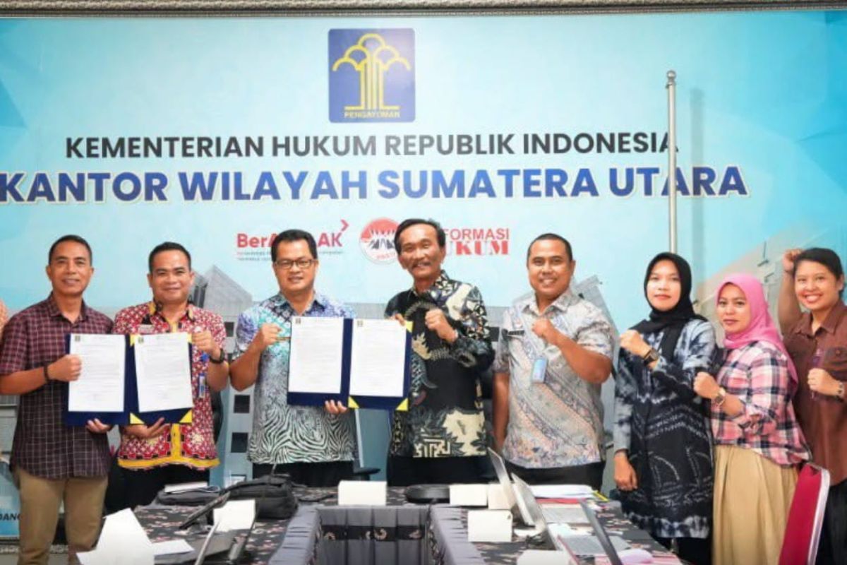Kemenkum Sumut Harmonisasi Lima Ranperbup Nias Utara untuk Cegah Disharmoni Regulasi