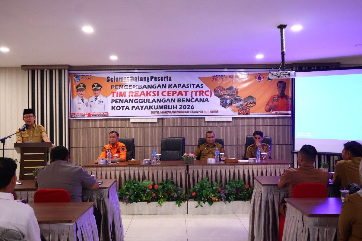 Pemkot Payakumbuh Gelar Pelatihan TRC BPBD, Wali Kota Sorot Potensi Banjir hingga Gempa Bumi