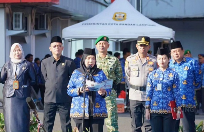 Wali Kota Bandar Lampung Eva Dwiana Ajak Warganya Perkuat Gotong Royong di Peringatan Hari Lahir Pancasila 2026