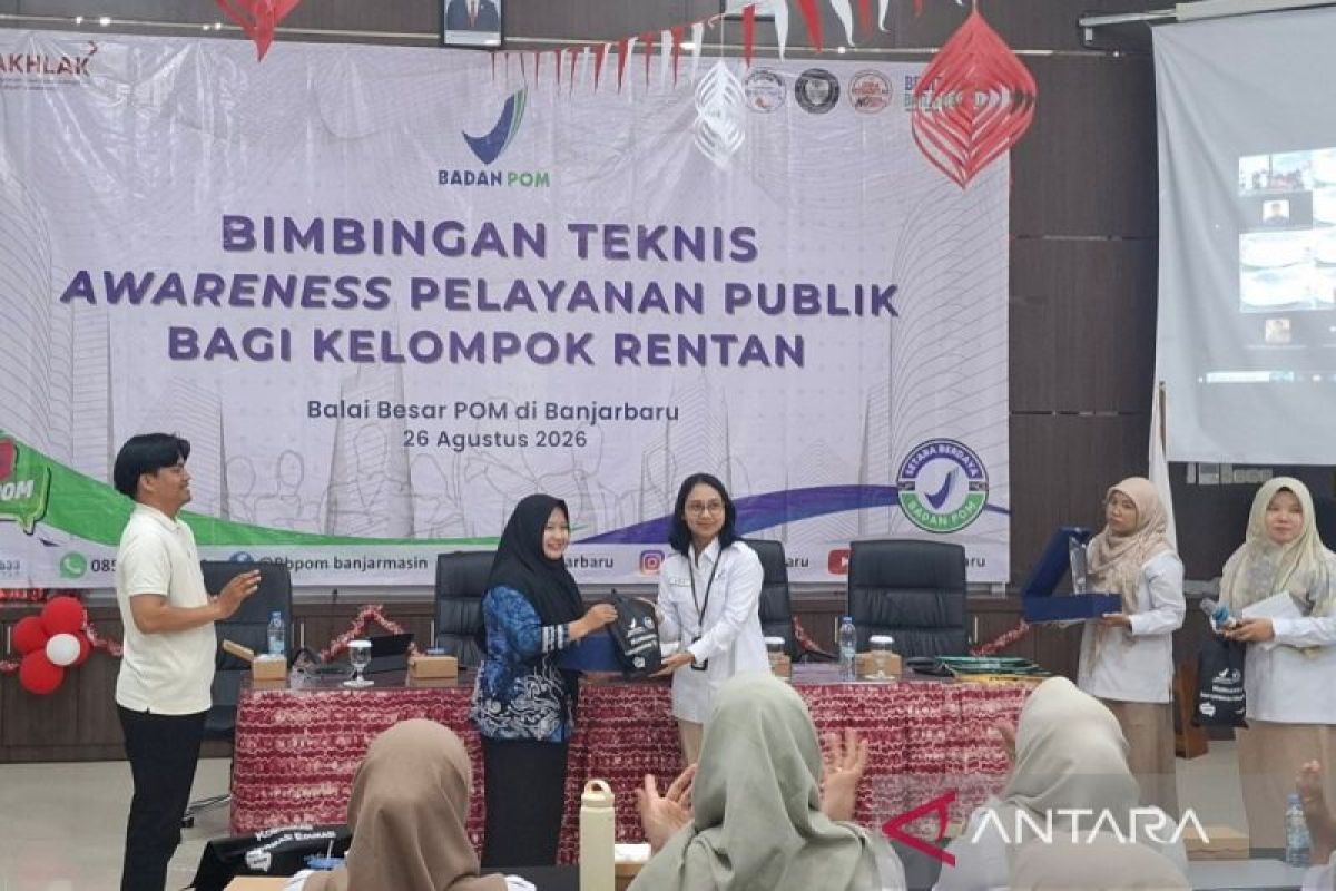 BPOM Banjarbaru Latih Petugas Layani Disabilitas, Termasuk Belajar Bahasa Isyarat dari Teman Tuli