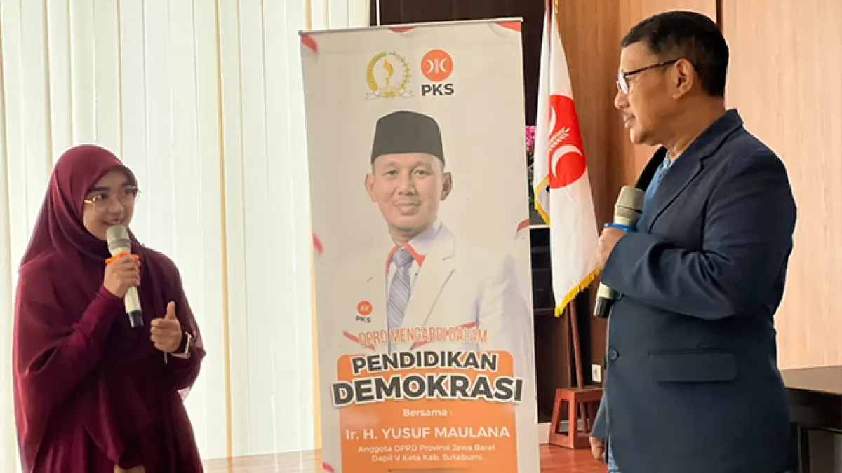 Anggota DPRD Jabar Yusuf Maulana Bekali 150 Pemilih Pemula di Sukabumi, Tekadkan Generasi Melek Demokrasi