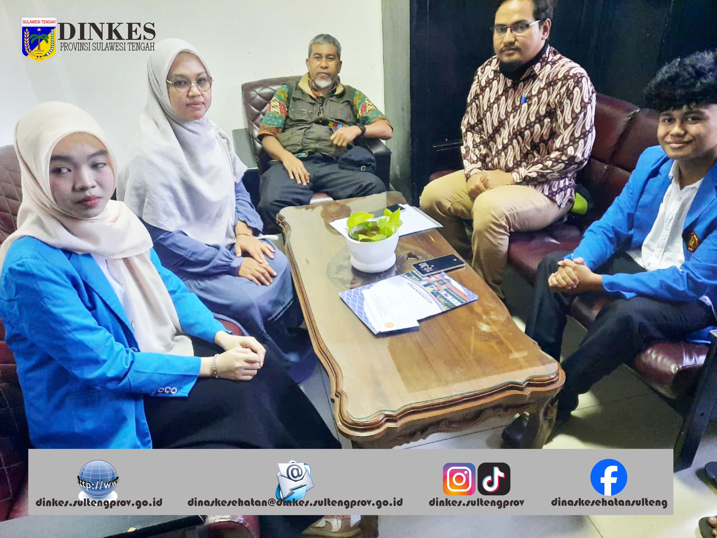 Dinkes Sulteng Beri Ruang Belajar Mahasiswa Ilmu Komunikasi Untad Lewat Program Magang Berdampak