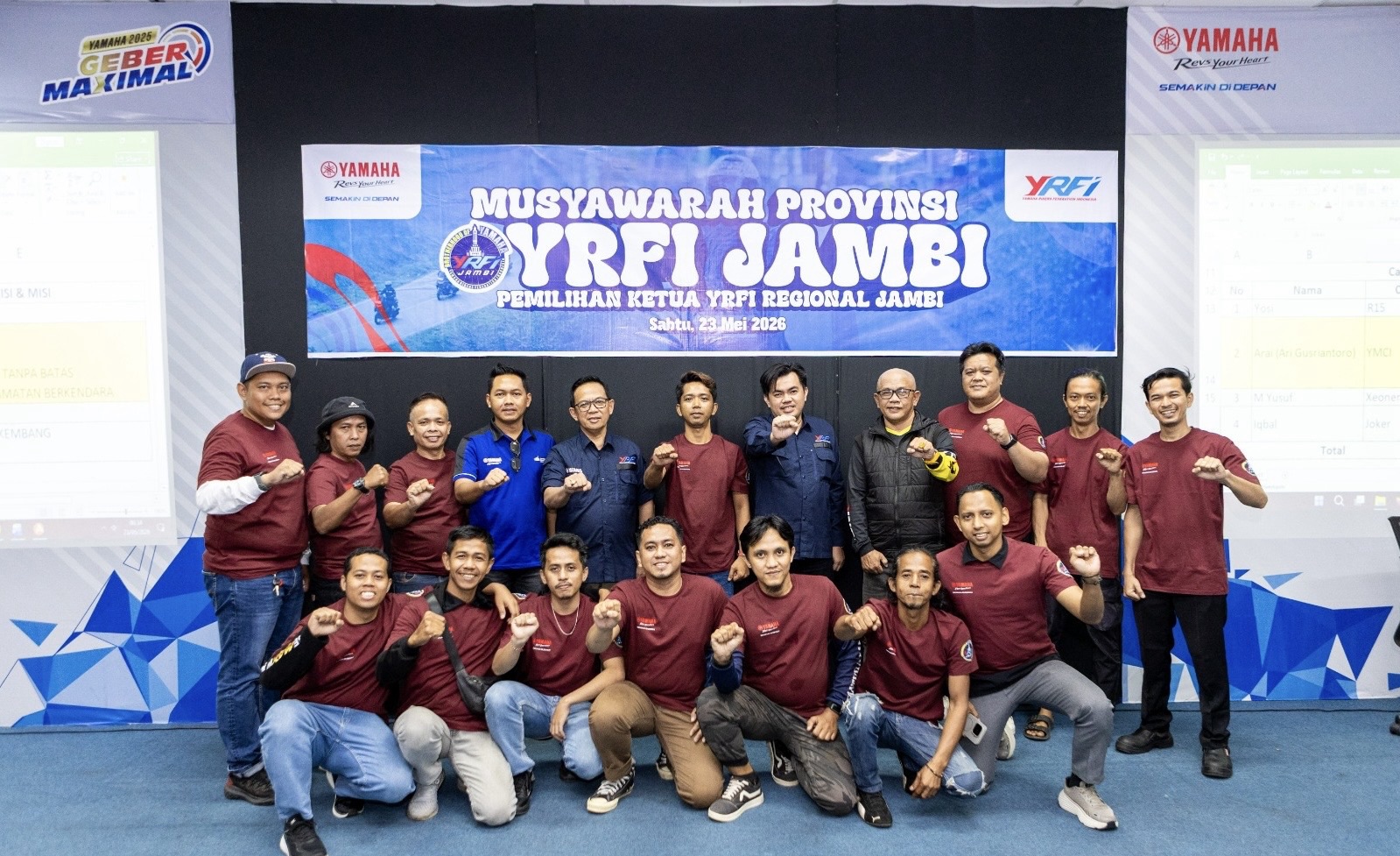 Musprov YRFI Jambi Pilih Ketua Baru untuk Periode 2026-2029, Arai dari YMCI Pimpin Komunitas Yamaha