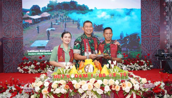 Pangdam I/Bukit Barisan Pimpin Syukuran HUT ke-76 Kodam di Medan, Tegaskan Pentingnya Profesionalisme dan Kedekatan dengan Rakyat