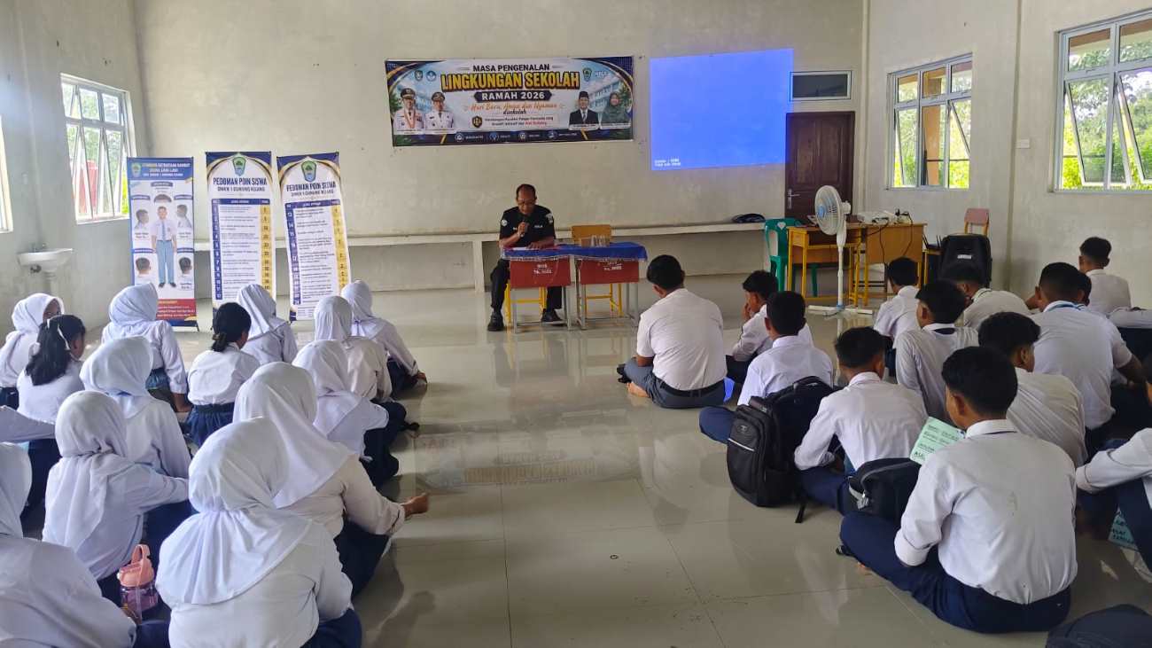 Polres Bintan Bekali 200 Siswa Baru SMKN 1 Gunung Kijang soal Etika Media Sosial dan Jerat Hukum Digital
