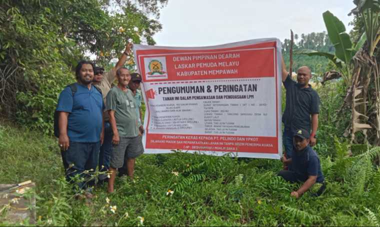 Lahan Ahli Waris Bahari di Mempawah Dipasangi Plang, LPM Peringatkan PT Pelindo dan YPKOT Penuhi Kewajiban