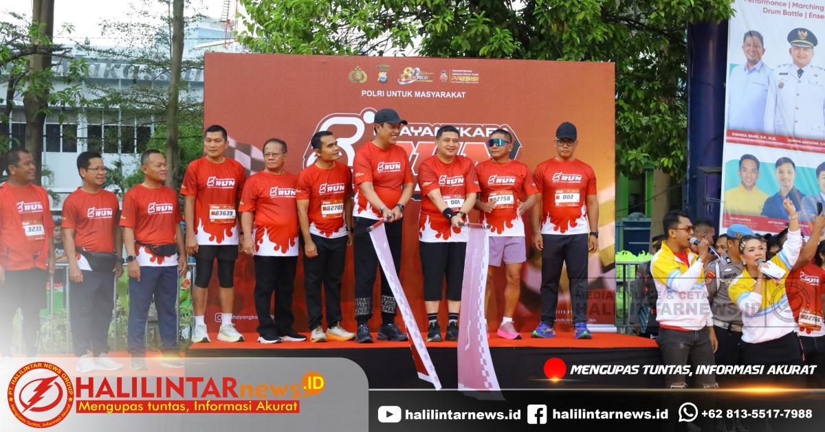 Ribuan Warga Makassar Senam dan Jalan Santai Bareng Kapolda Sulsel di Hari Bhayangkara ke-80