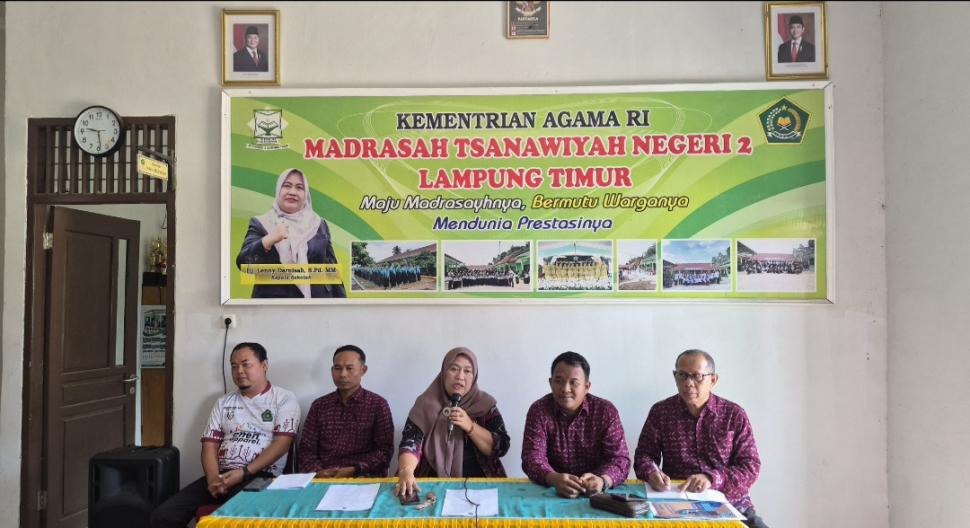 Kepala MTs Negeri 2 Lampung Timur Tegaskan Disiplin dan Kebersihan Jadi Kunci Mutu Pendidikan di Tahun Ajaran Baru