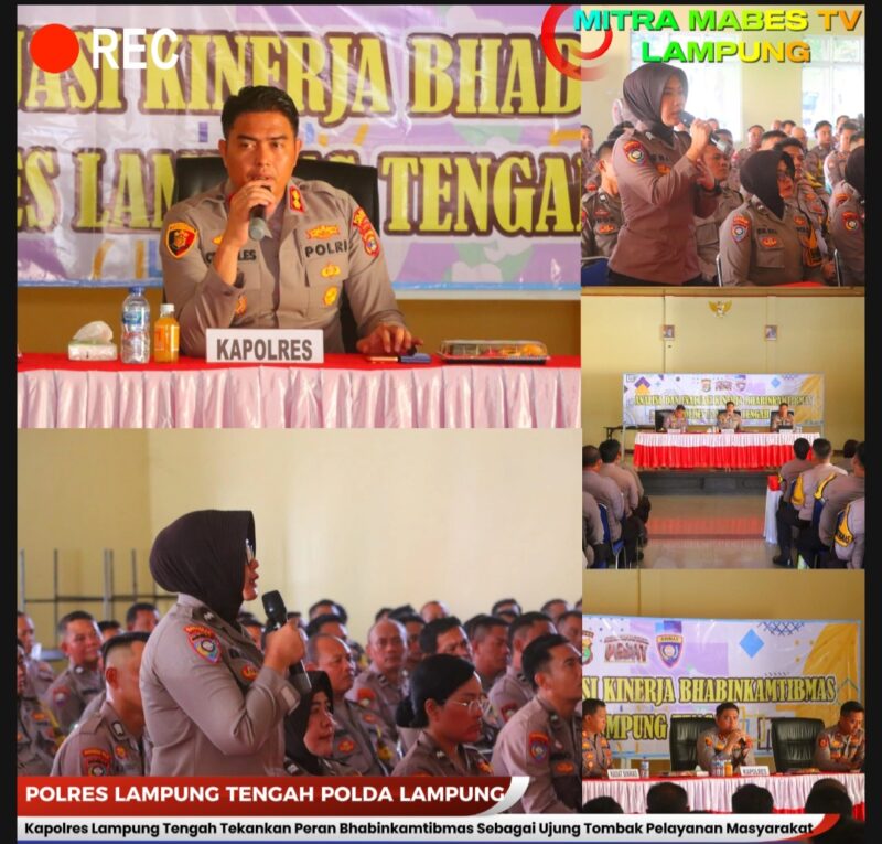 Bhabinkamtibmas Jadi Ujung Tombak Pelayanan, Kapolres Lampung Tengah Minta Anggota Lebih Proaktif ke Warga