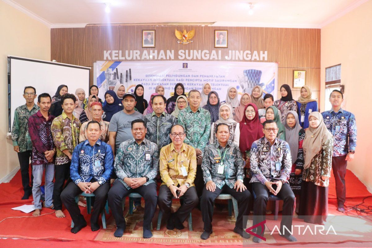 Kampung Sasirangan Sungai Jingah Ditetapkan sebagai Kawasan Karya Cipta, Pengrajin Didorong Daftarkan Hak Cipta Motif