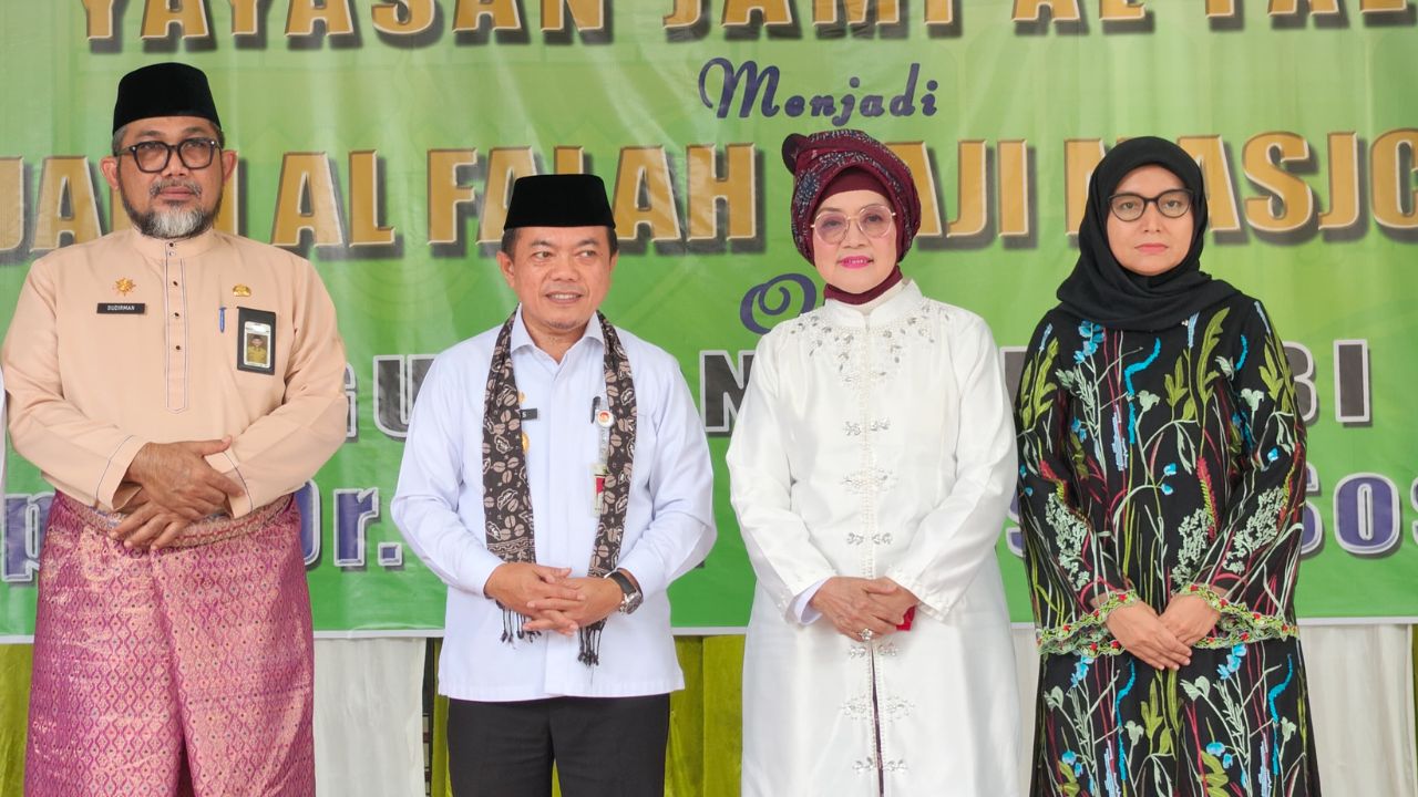 Yayasan Jami Al Falah Jambi Resmi Berganti Nama, Abadikan Nama Pendiri Haji Masjchun Sofwan