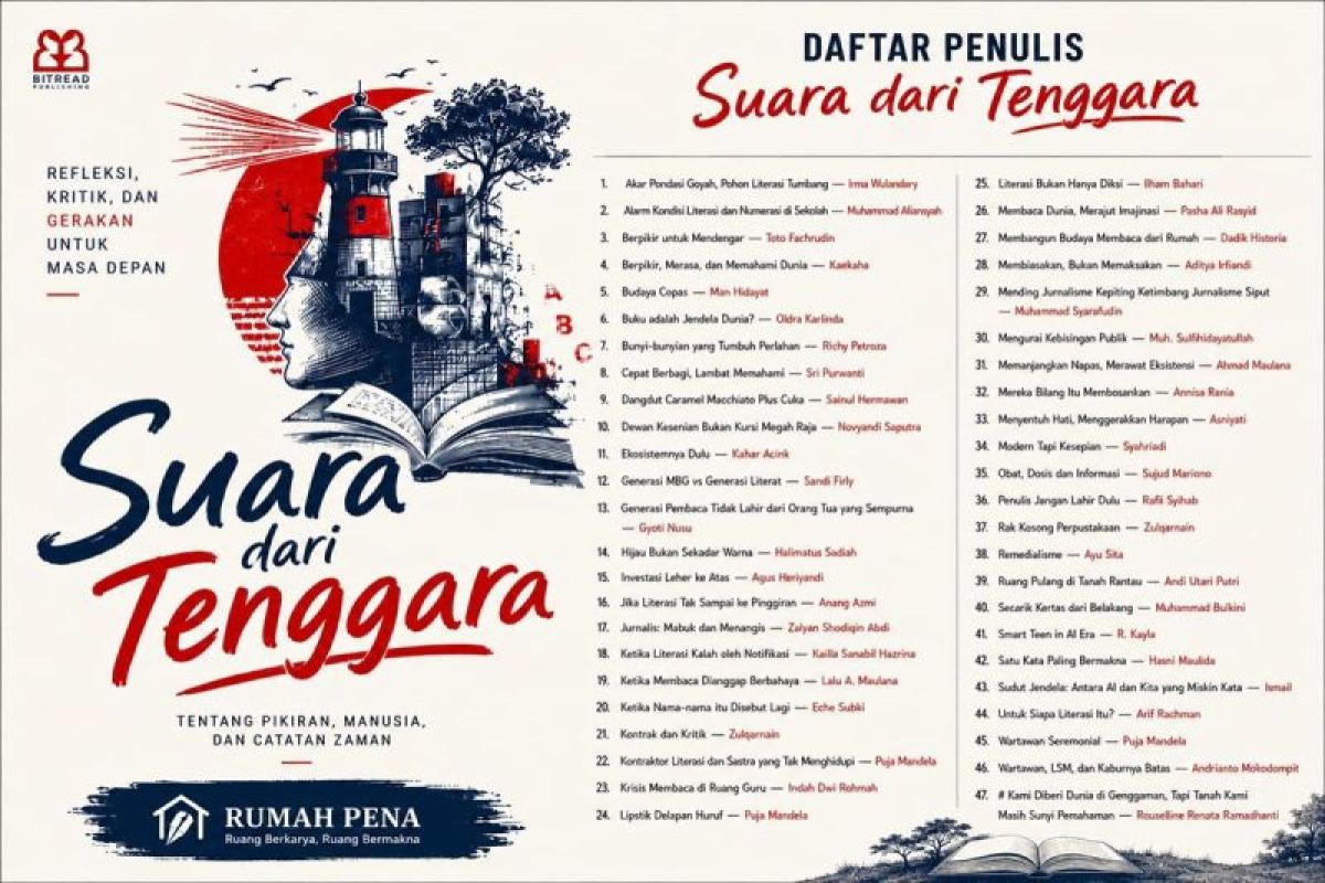 Komunitas Rumah Pena BerAksi di Tanah Bumbu Rilis Buku Antologi Esai dan Opini Perdana, 44 Penulis Terlibat