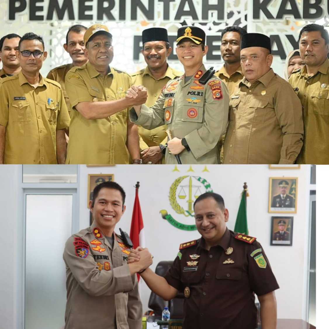 Kapolres Pidie Jaya Temui Wakil Bupati dan Kajari, Perkuat Koordinasi Keamanan Pascabencana